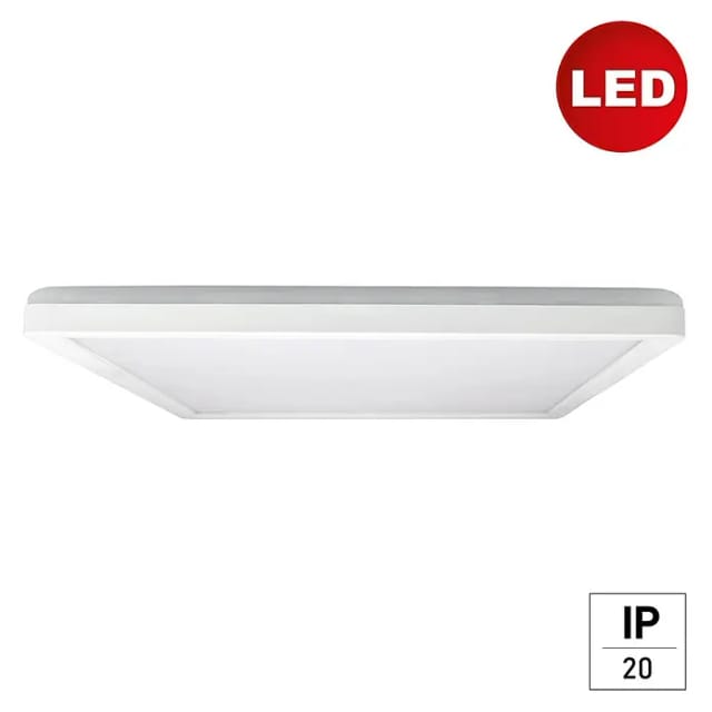 E2 elektro LED-Panel Twice Up & Down (24 W, L x B x H: 42 x 42 x 2,9 cm, Weiß, Warmweiß)