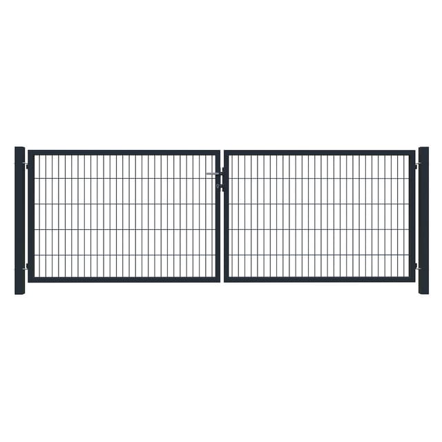 T & J Zauntor Basic (3 x 1,4 m, Stahl, Anthrazit)