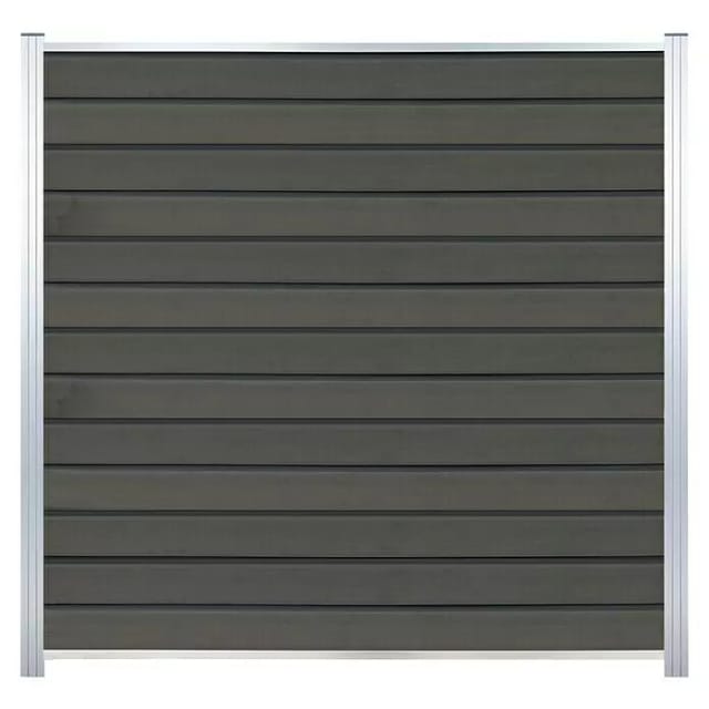 T & J Sichtschutzelement Wollbach (175 x 180 cm, Grau)