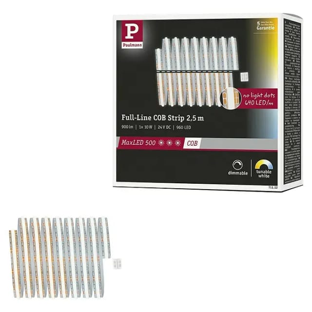 Paulmann MaxLED 500 Verlängerungs-Set Full-Line COB (250 cm, 13 W, Mehrfarbig, 1.500 lm)