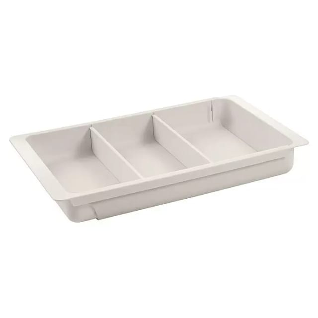 Tescoma Schubladeneinsatz Flexi Space (L x B x H: 55,5 x 20 x 4,5 cm, Weiß, Kunststoff)