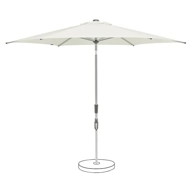 Suncomfort Marktschirm rund Slide (Sandweiß, Durchmesser Bespannung: 300 cm)