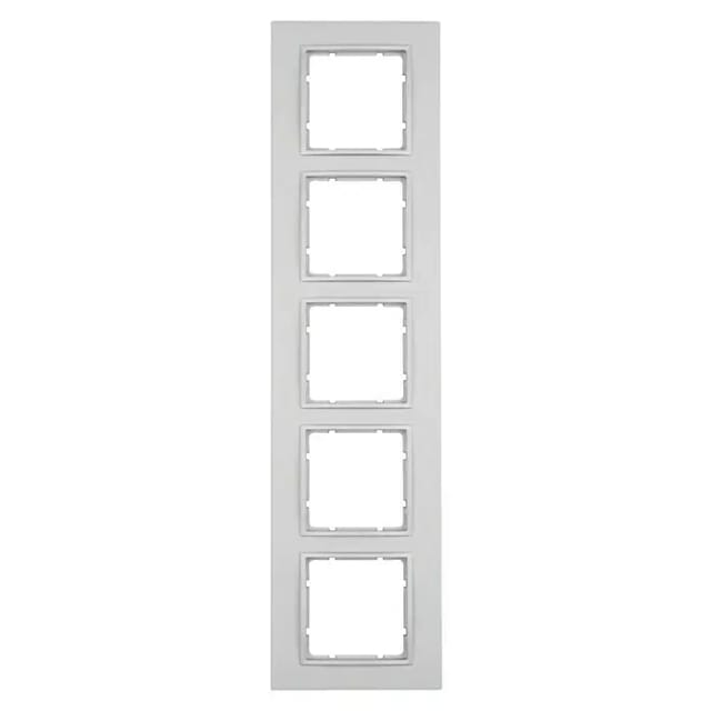 Berker B.7 Abdeckrahmen 10156424 (Aluminium, 5-fach, Aluminium)