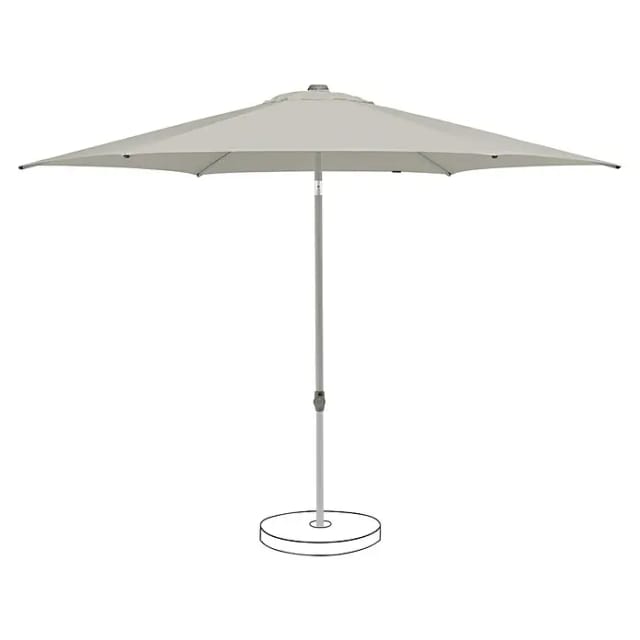 Suncomfort Marktschirm rund Pop Up (Hellgrau, Durchmesser Bespannung: 300 cm)