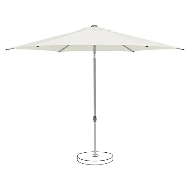 Suncomfort Marktschirm rund Pop Up (Sandweiß, Durchmesser Bespannung: 250 cm)