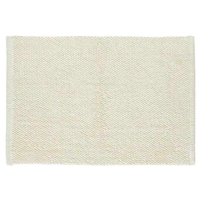 Badteppich Atlanta (50 x 80 cm, Weiß, 100% Baumwolle)