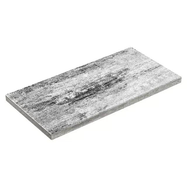 Diephaus Terrassenplatte Vallejo (80 x 40 x 4 cm, Weiß/Schwarz, Beton)