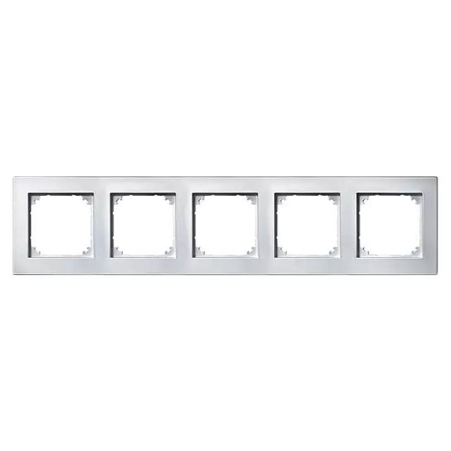 Merten M-Plan Abdeckrahmen 486519 (Polarweiß matt, 5-fach, Kunststoff)