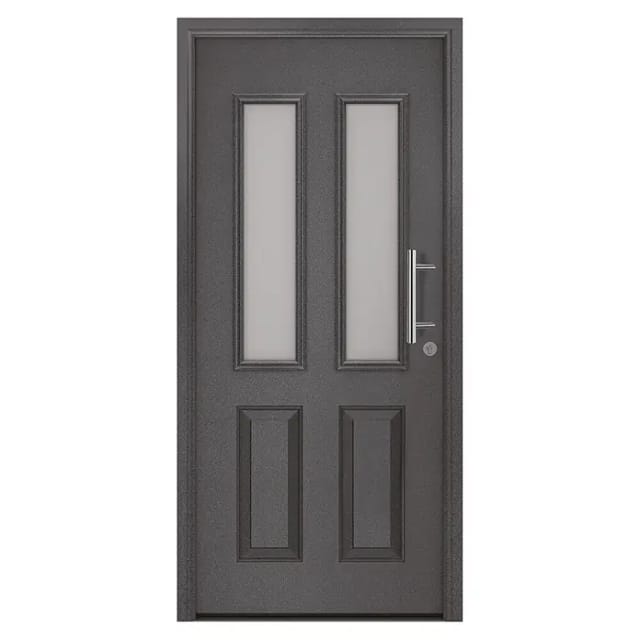 Hörmann EcoStar Haustür ISOPRO Secur IPS 410S (110 x 210 cm, DIN Anschlag: Rechts, CH 703 Anthrazit Metallic)