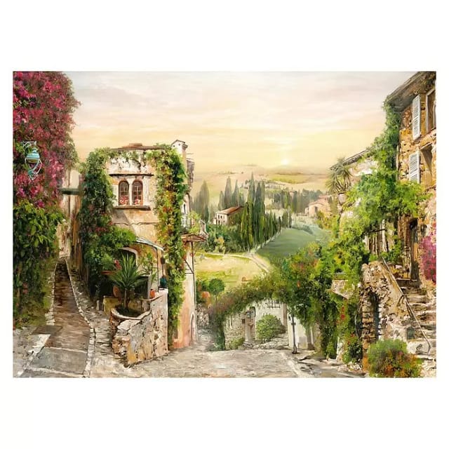 ProArt Young Living Leinwandbild (Mediterranes Dorf, B x H: 120 x 90 cm)