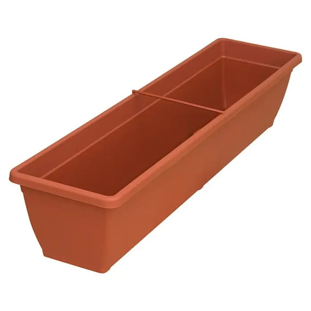 Geli Balkonkasten Toscana (Max. Außenlänge: 80 cm, Terracotta)