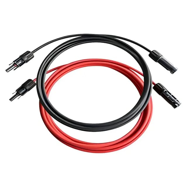 Solar-Verlängerungskabel H1Z2Z2-K - 0% MwSt. (Länge: 10 m, Schwarz, Rot)