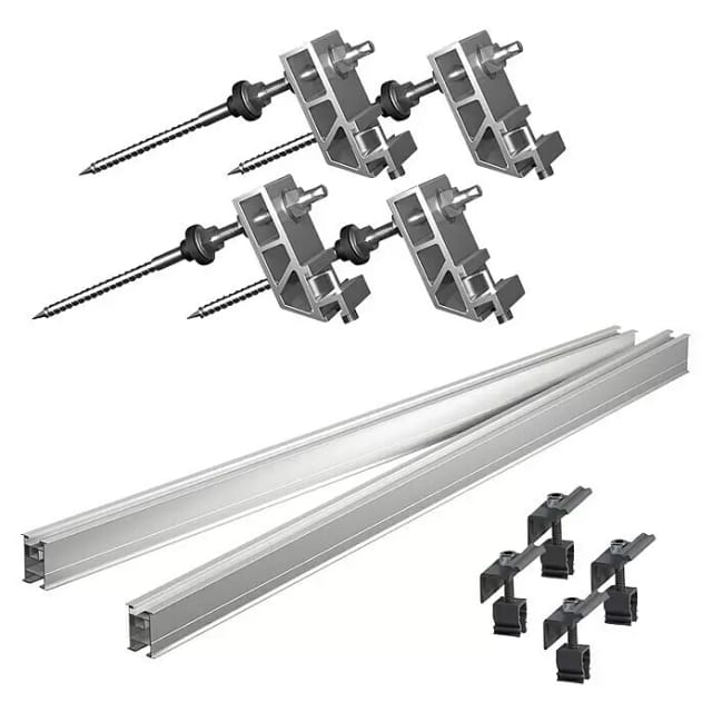 Green Solar Universalhalterung (Silber, Passend für: 1 Solarmodul)