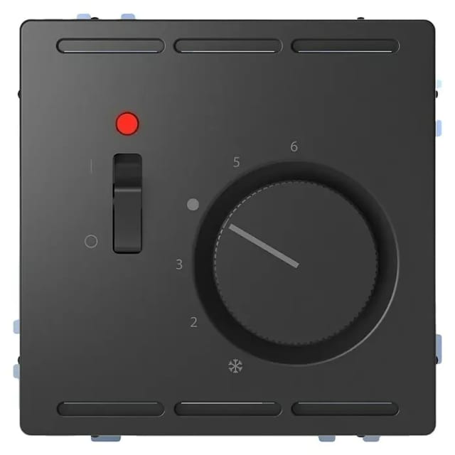 Merten System Design Raumthermostat MEG5760-6034 (Anthrazit glänzend, 230 V, 50 Hz - 60 Hz, Kunststoff)