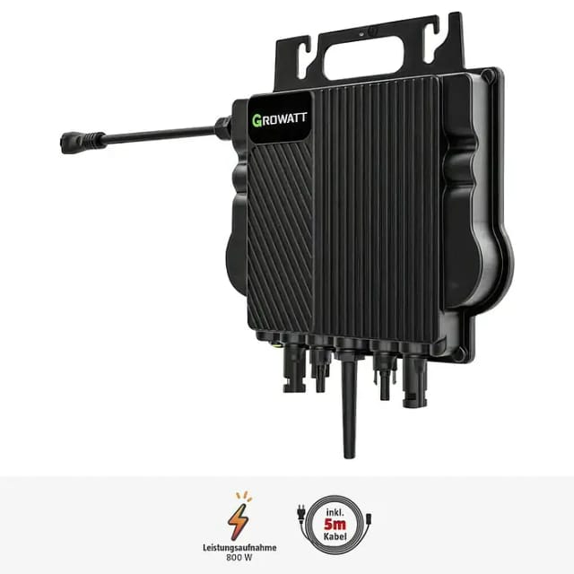 Growatt Wechselrichter NEO 800M-X - 0% MwSt. (gem. § 12 Abs. 3 UStG) (Leistungsaufnahme: 800 W)