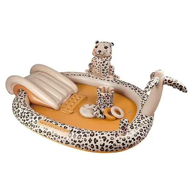 Swim Essentials Planschbecken (203 x 173 x 89 cm, Leopard)
