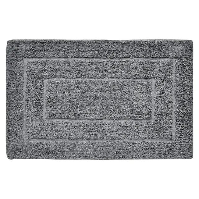 Badteppich Havanna (50 x 80 cm, Grau, Border, 80% Baumwolle, 20% Polyester)