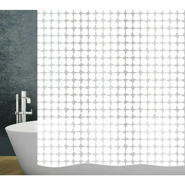 Diaqua Peva Duschvorhang Rocky (B x H: 180 x 200 cm, Weiß/Hellgrau)