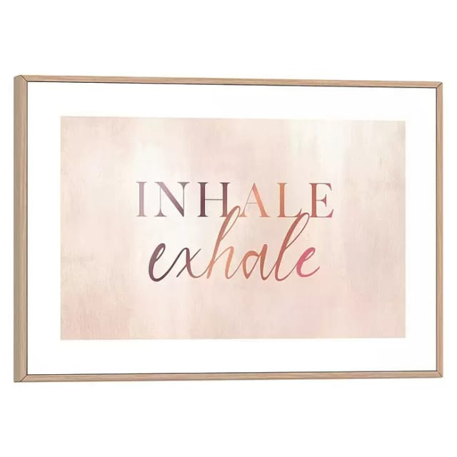 Reinders Bild Slim Frame Wood (Inhale Exhale, B x H: 30 x 20 cm)