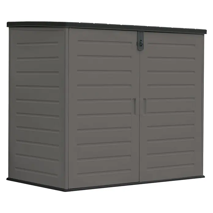Truhe The Space Plus (L x B x H: 140 x 82 x 124 cm, Anthrazit/Schwarz)