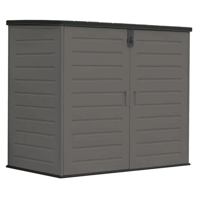Truhe The Space Plus (L x B x H: 140 x 82 x 124 cm, Anthrazit/Schwarz)