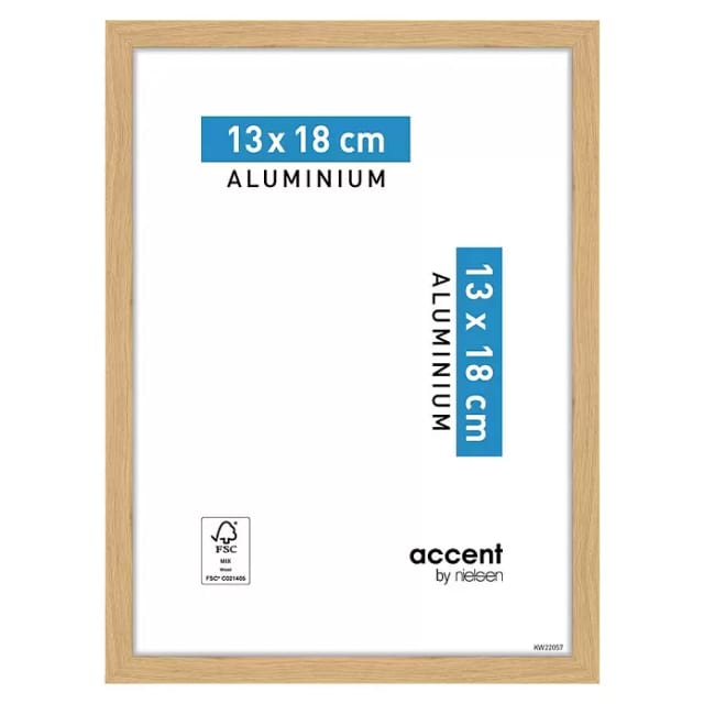 Nielsen Alurahmen Duo (13 x 18 cm, Eiche)