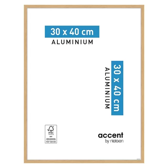Nielsen Alurahmen Duo (30 x 40 cm, Eiche)