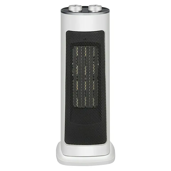 Voltomat HEATING Keramik-Heizlüfter BL-K18-J (2.000 W, Weiß/Schwarz, 41,5 x 16,5 x 16,5 cm)