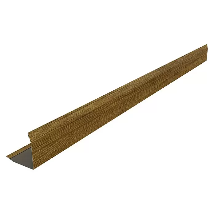 Metdach Außeneckprofil WP (Goldeiche, Länge: 100 cm, Stahl)