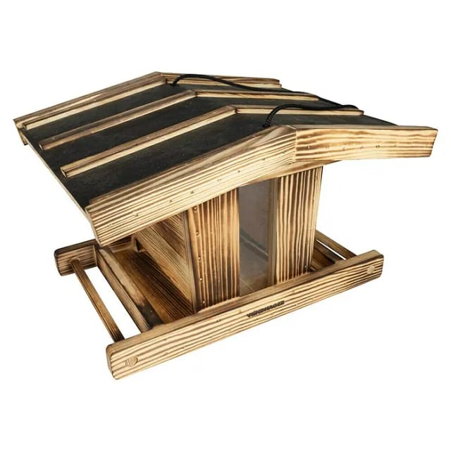Windhager Vogelfutterhaus Canteen XL (L x B x H: 29 cm x 38 cm x 23,5 mm, Braun, Kiefer)