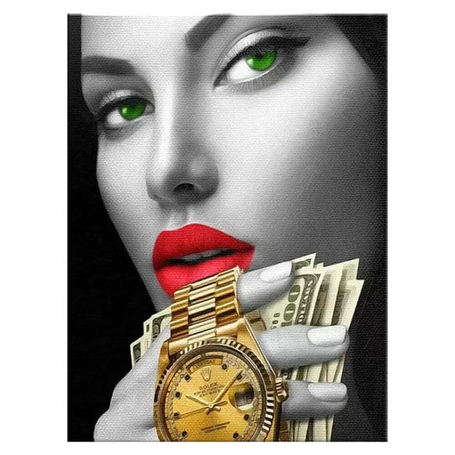 Dotcomcanvas Leinwandbild (Casino Girl, B x H: 30 x 40 cm)