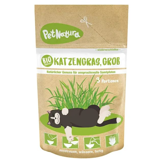 PetNatura Saatgut Bio Katzengras (Mischung, 300 g, Grob)