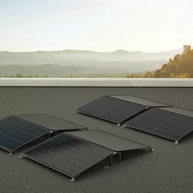 Green Solar Befestigungs-Set (Passend für: 24 Solarmodule, Geeignet für: Flachdach)