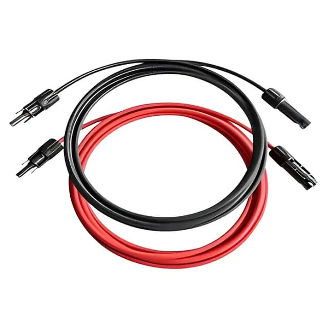 Solar-Verlängerungskabel H1Z2Z2-K - 0% MwSt. (Länge: 1,5 m, Schwarz, Rot)