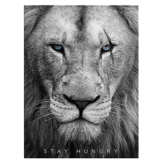 Dotcomcanvas Leinwandbild (Hungry Face, B x H: 90 x 120 cm)