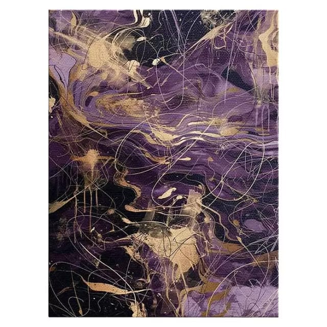 Dotcomcanvas Leinwandbild (Purple Storm - Abstrakt, B x H: 75 x 100 cm)