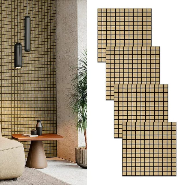 acous Akustikpaneel Blockbuster (Eiche hellbraun, L x B x S: 610 x 610 x 10,3 mm, 4 Stk.)