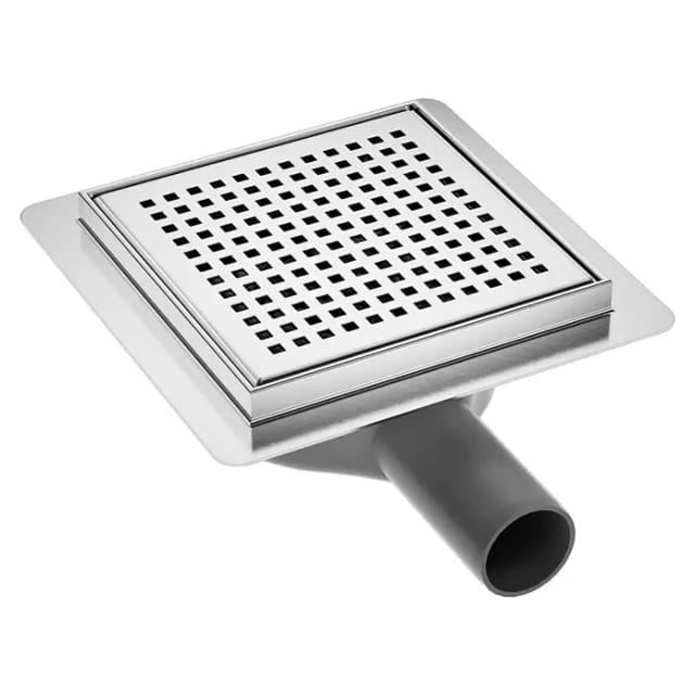 Sanicomfort Badablauf (200 x 200 mm, Ablauf: Waagerecht, Durchmesser Rohranschluss: 40 mm, Variante 2)