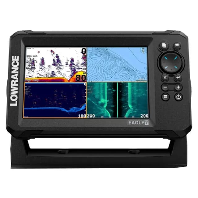 Lowrance Fishfinder & Kartenplotter Eagle 7 (Geber: 83/200 HDI-Geber, 7″/178 mm IPS)