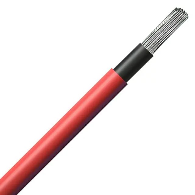 Solarkabel H1Z2Z2-K (Anzahl Adern: 1, 4 mm², Rot, 100 m)