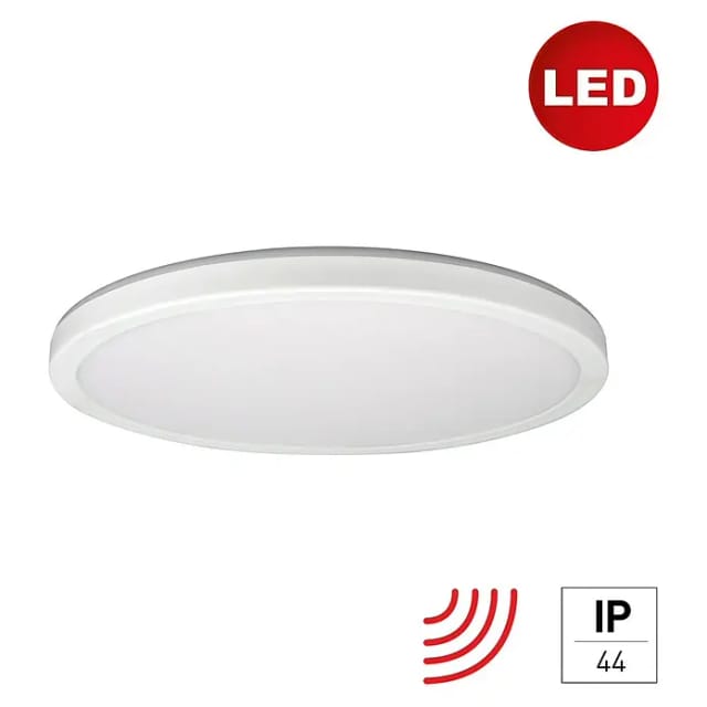 E2 elektro LED-Panel rund Twice (20 W, Ø x H: 33 x 2,5 cm, Weiß)