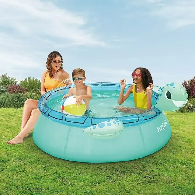 Funsicle Planschbecken Happy Turtle (Ø x H: 183 x 51 cm, Grün, 757 l)