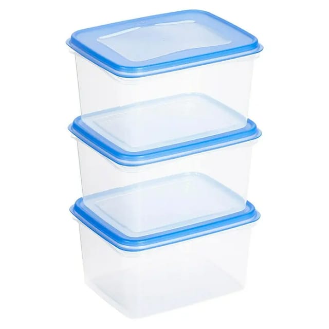Sunware Gefrierdose Club Cuisine (1,5 l, L x B x H: 17,5 x 14 x 9,5 cm, Farbe Deckel: Blau)