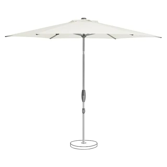 Suncomfort Marktschirm Shell-Turn (Ecru, Durchmesser Bespannung: 300 cm)