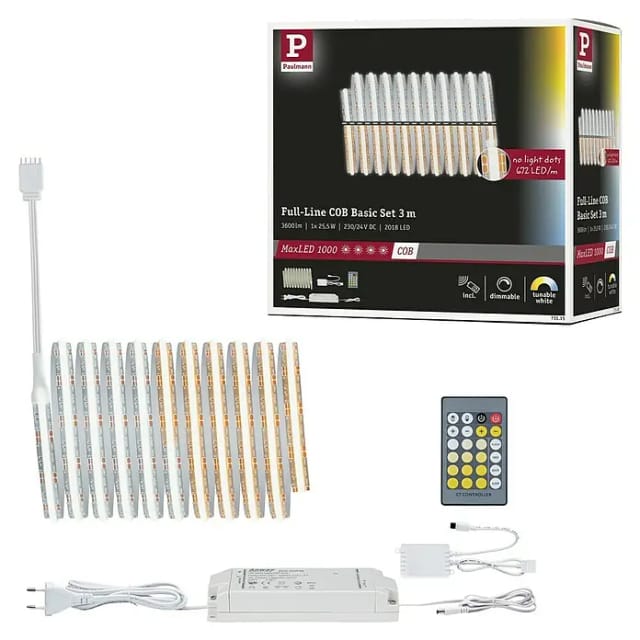 Paulmann MaxLED 1.000 Basis-Set Full-Line COB (300 cm, 31 W, Mehrfarbig, 3.600 lm)