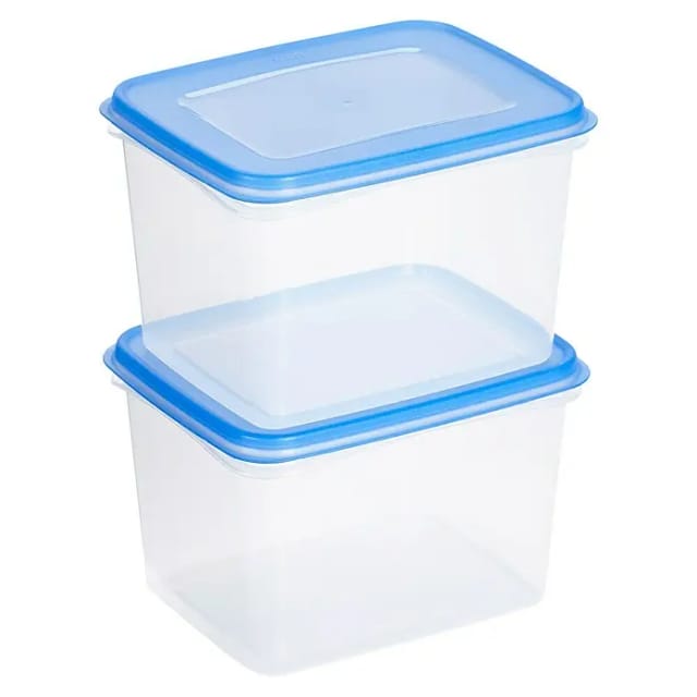 Sunware Gefrierdose Club Cuisine (1,9 l, L x B x H: 17,5 x 14 x 11,4 cm, Farbe Deckel: Blau)