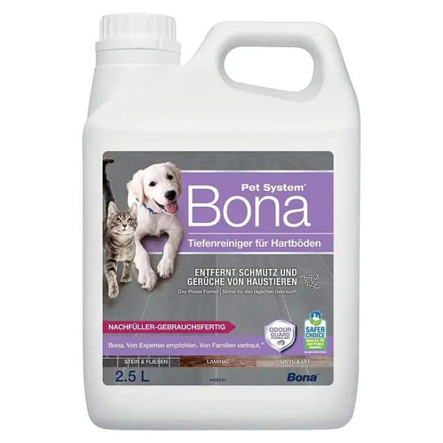 Bona Pet System Reinigungsmittel Tiefenreiniger für Hartböden (2,5 l, Kanister)