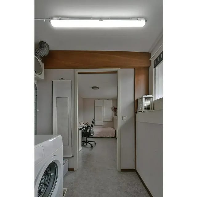 Profi Depot LED-Feuchtraumlichtleiste mit Durchverdrahtung (L x B x H: 128,4 x 6,2 x 6 cm, Lichtfarbe: Tageslichtweiß, 14 W, IP65)