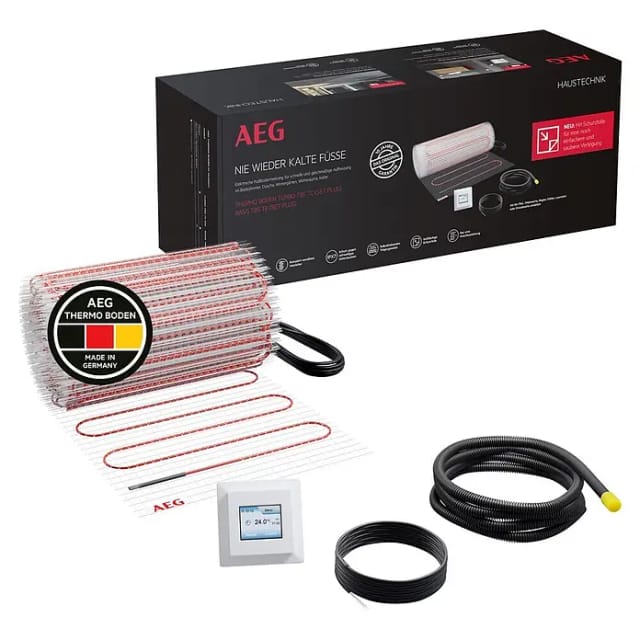 AEG Fußbodenheizung TBS TC 200/2,5 SET PLUS (830 x 30 cm, Beheizbare Fläche: 2,5 m², 500 W)