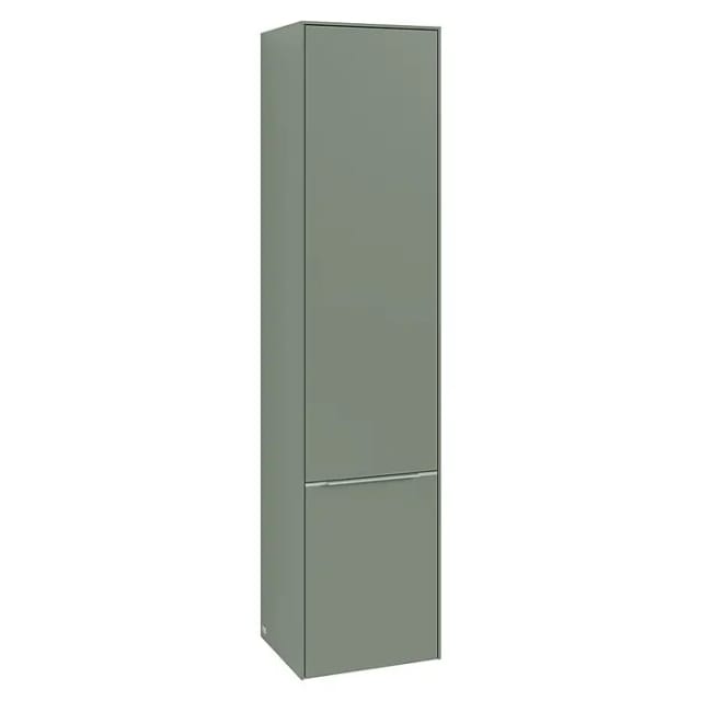 Villeroy & Boch Subway 3.0 Hochschrank (B x T x H: 40 x 36,2 x 171 cm, 2x Tür, Soft Green, Farbe Griff: Aluminium glänzend, DIN Anschlag: Rechts)